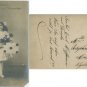 RPPC w/Color Tint - Young Girl with Roses
