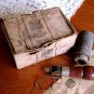 Antique Sears mailing box with 1916 Myers Awl-for All leather sewing tool
