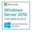 RDS 50 User CALs 2016 Microsoft Windows Server Remote Desktop Services
