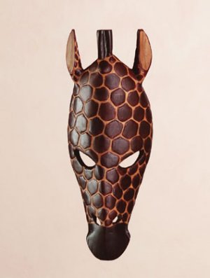 Giraffe Mask Wall Plaque