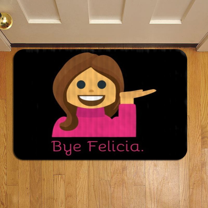 Bye Felicia Meme Women Emoji Emoticon Doormat Foot Rug Door Mat Steps