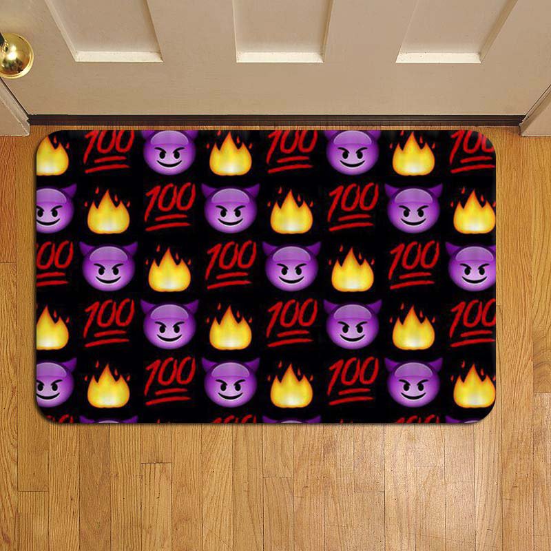 Emoji Smileys Door Steps Foot Doormat Rug Mat