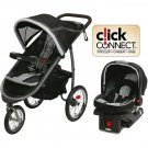 Graco FastAction Fold Jogger Click Connect Travel System Jogging Stroller