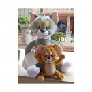 Tom and Jerry Plush Tom 11" & Jerry 5.5" Doll Stuffed Animals Figure Soft Anime Collection Toy