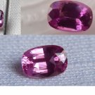 0.863 ct IGL Hot Pink Sapphire, handcrafted cut, IGL Premium Oval step cut Sri Lanka
