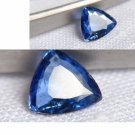 1.581 ct IGL Blue Sapphire, unheated, premium cut, IGL Premium handcrafted triangular cut Sri Lanka