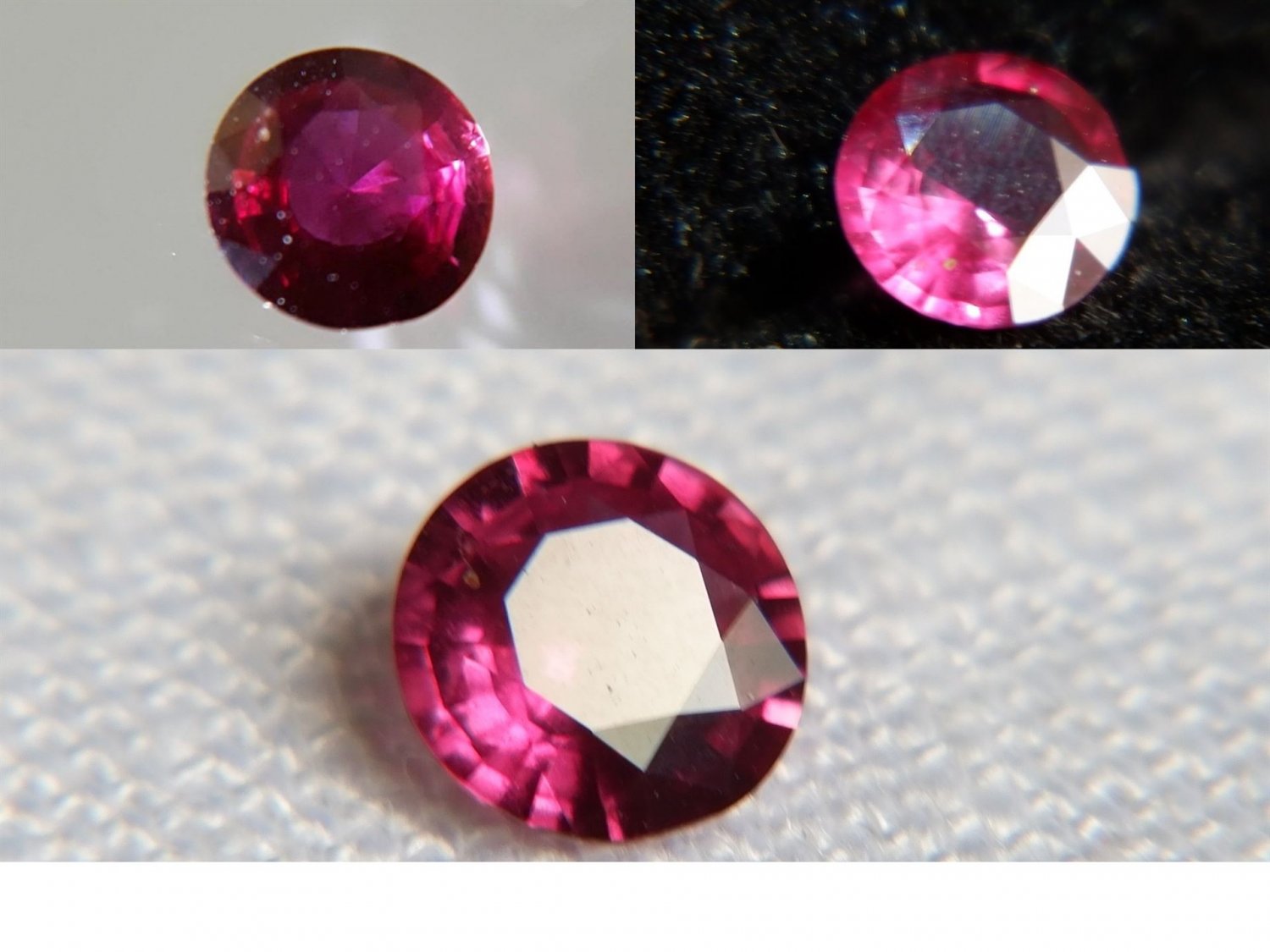 0.51 ct GIA purplish pink Sapphire/Ruby, unheated| GIA Premium handcrafted round cut Sri Lanka