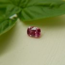 0.75 ct  Vivid Pink Sapphire, padparadscha-like premium handcrafted checkerboard table, rectangular 