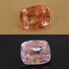 0.87 ct CSL Padparadscha Sapphire, GIA, handcrafted premium handcrafted tableless finish, rectangula