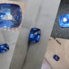 0.948 ct IGL Vivid Cornflower Blue Sapphire, hand cut, IGL premium handcrafted fancy unique rectangu