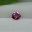 1.35 ct  Vivid Pink Sapphire, padparadscha-like premium handcrafted checkerboard table, oval antique