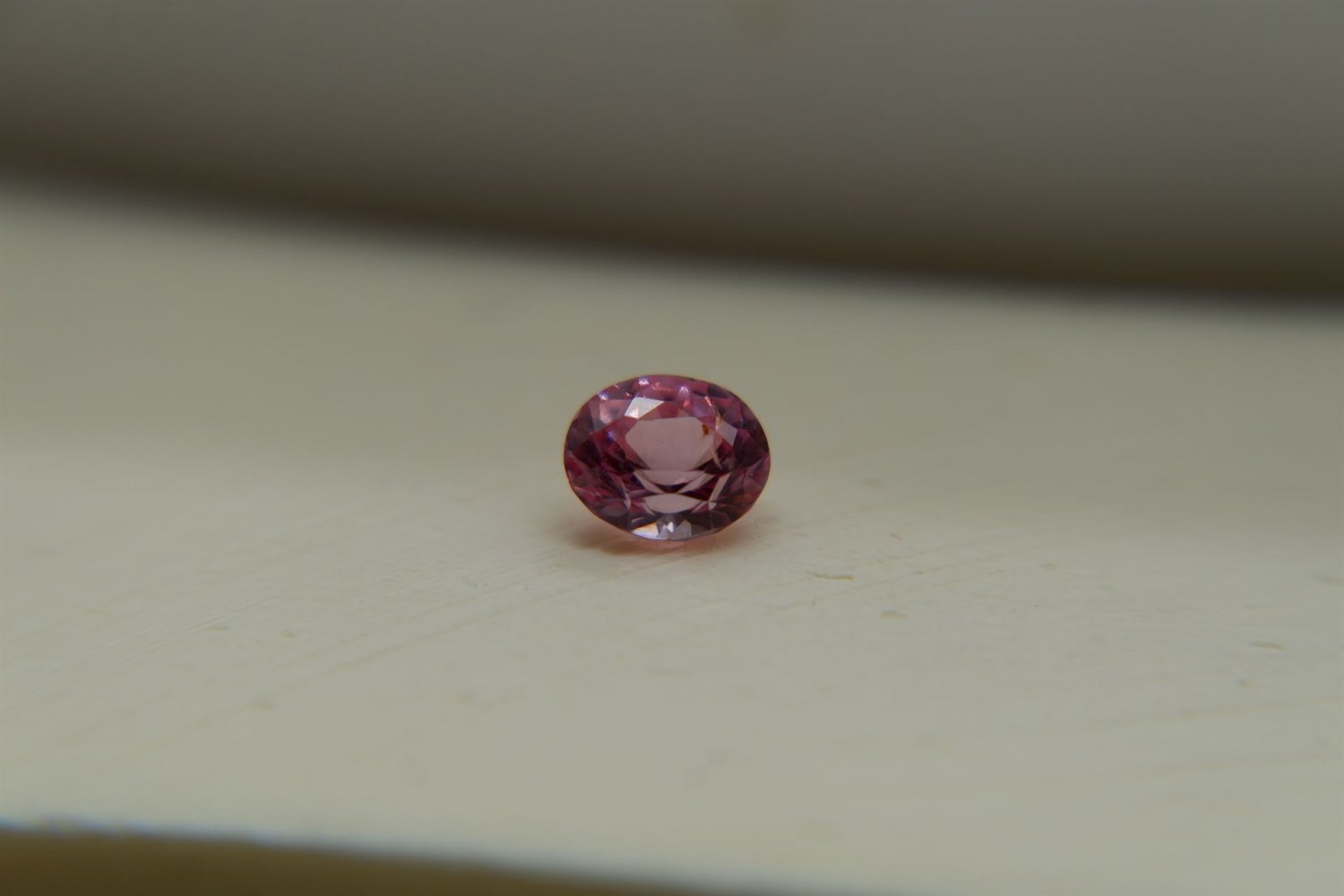 0.95 ct  Pastel Pink Sapphire, handcrafted cut premium handcrafted checkerboard table, oval antique 