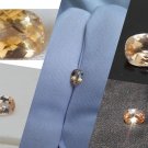 1.16 ct  vivid orange Sapphire unheated prime cut GIA premium handcrafted checkerboard finish, recta