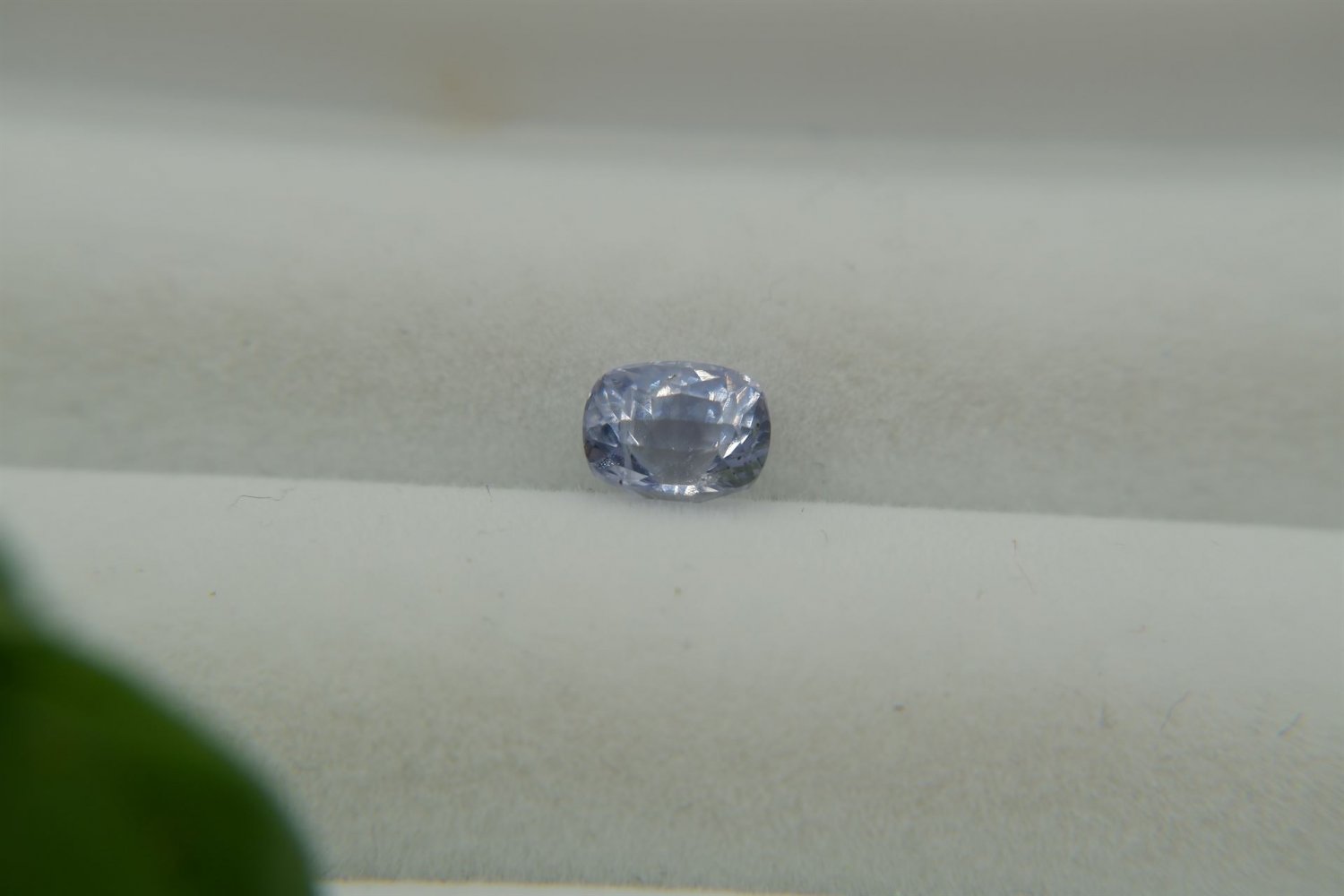 1.15 ct  Vivid Pastel Blue Sapphire, handcrafted cut premium handcrafted rectangular cushion checker