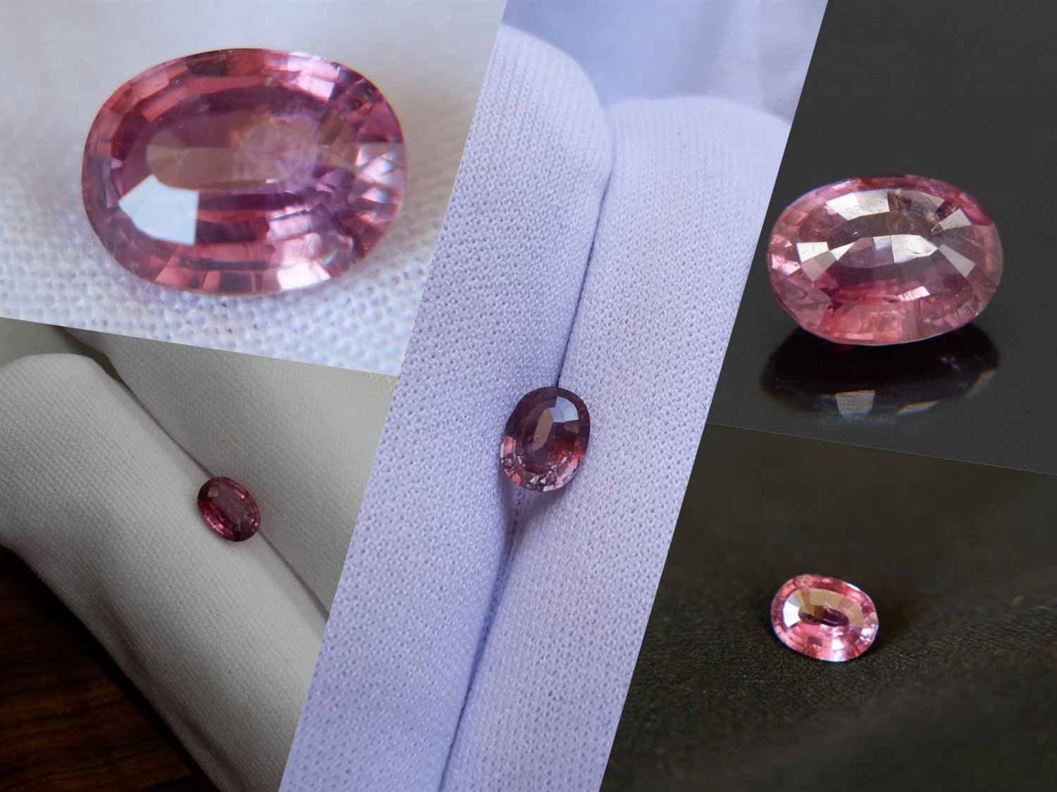 1.48 ct  red-pink Sapphire, unheated, premium cut GIA premium handcrafted oval cut with lustrous fin