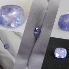 1.36 ct  Pastel Smoky Blue/Violet colorchange Sapphire premium handcrafted checkerboard cushion, cus