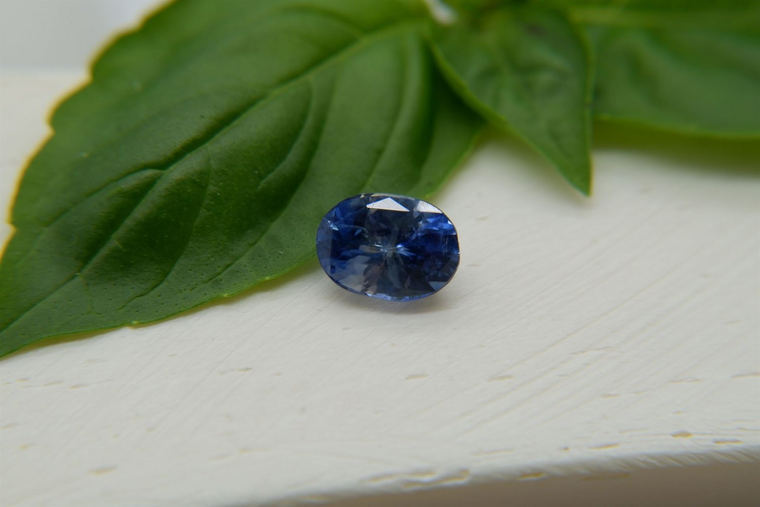 1.90 ct IGL Vivid cornflower blue-white Sapphire, design cut premium handcrafted oval checkerboard, 