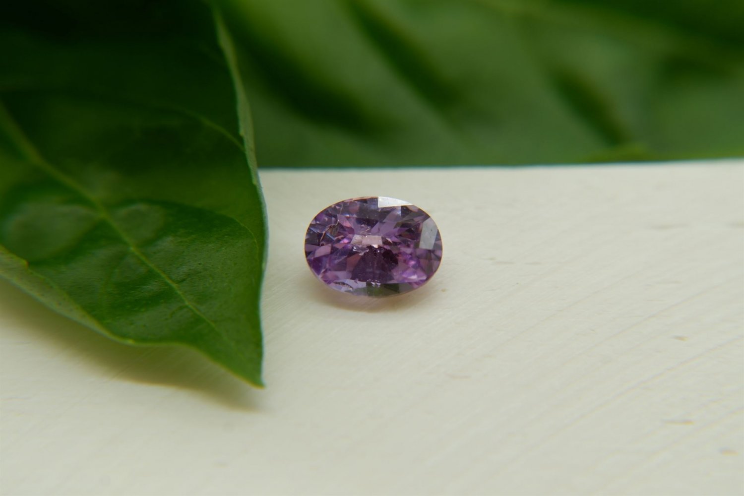 1.15 ct  Pastel Violet Sapphire, handcrafted cut premium handcrafted oval checkerboard cut Sri Lanka
