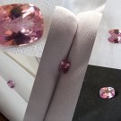 0.66 ct  Rare Tri-Color pink/purple/orange Sapphire premium handcrafted checkerboard cushion, cushio