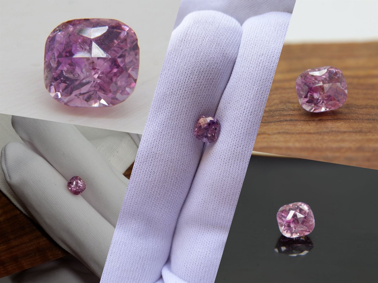 2.11 ct  Padparadscha-like Sapphire,borderline Ruby Premium handcrafted square cushion cut Madagasca