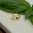1.50 ct  Lemon Yellow Sapphire, handcrafted design cut premium handcrafted oval cut with lustrous fi