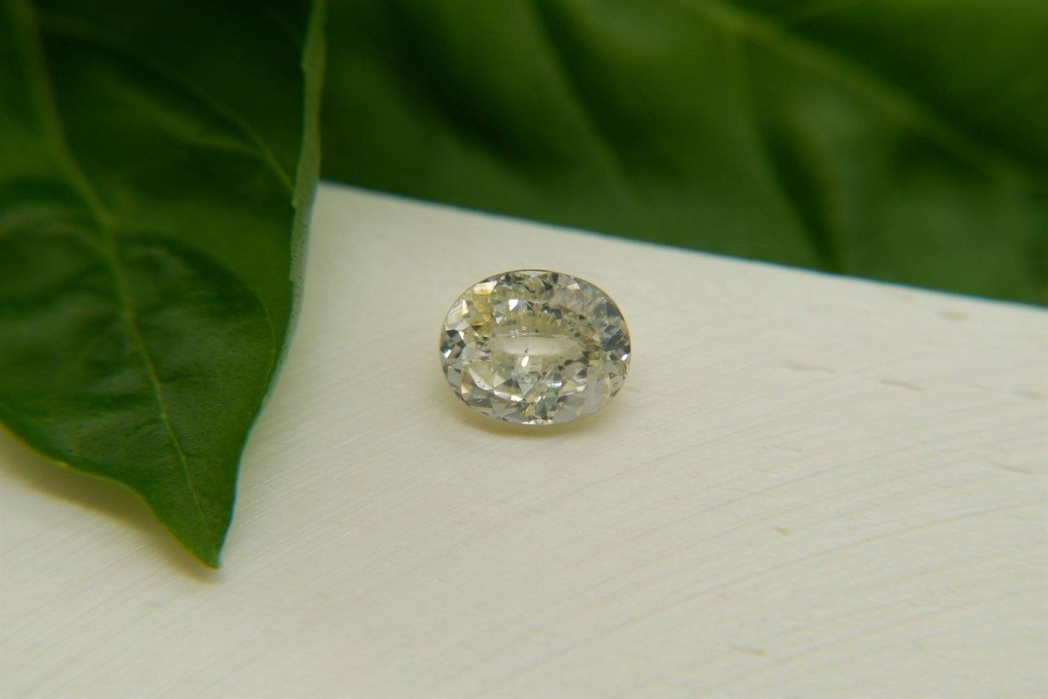 1.50 ct  Pastel Yellow Sapphire, handcrafted cut premium handcrafted oval cut with lustrous finish S