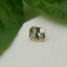 1.25 ct  Pastel Yellow Sapphire, handcrafted cut premium handcrafted rectangular cut with lustrous f