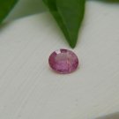 0.80 ct  purplish-Pink Sapphire, handcrafted cut premium handcrafted oval cut with lustrous finish S