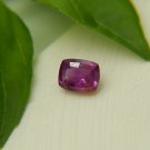 1.30 ct  Vivid Violet Sapphire, handcrafted cut premium handcrafted rectangular cut with lustrous fi