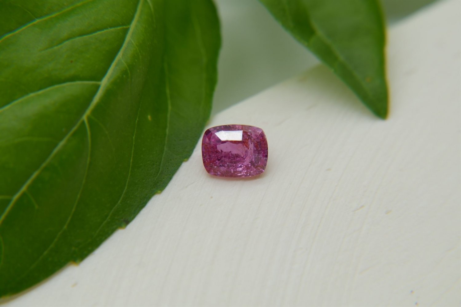 1.05 ct  Pink Sapphire, handcrafted cut premium handcrafted rectangular cut with lustrous finish, re