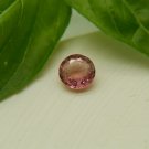 0.90 ct  orangish-Pink Sapphire, padparadscha-like premium handcrafted round cut with lustrous finis