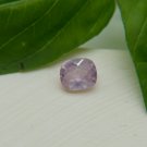 1.05 ct  Pastel purplish-Pink Sapphire, design cut premium handcrafted rectangular cut with lustrous