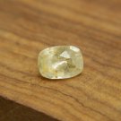 2.25 ct  Pastel Yellow Sapphire, handcrafted design cut premium handcrafted rectangular cut with lus