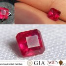 0.711 ct IGL Blood Red Ruby, untreated, loose, IGL premium handcrafted step cut with lustrous finish