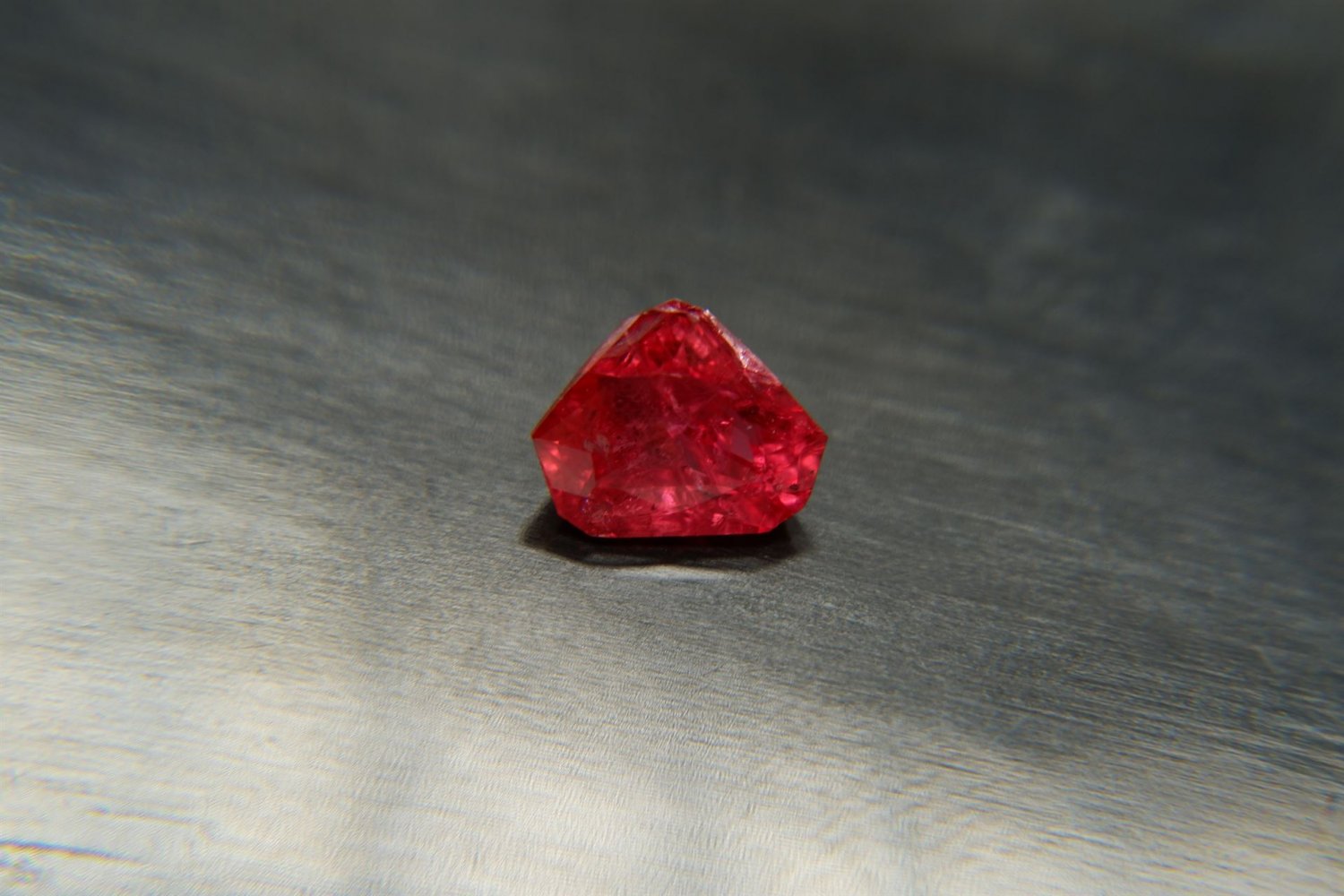 1.45 ct  RARE: Neon Red Mahenge Spinel, handcraft cut premium handcrafted triangular cut Tanzania