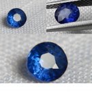 GIA vivid Royal Blue Sapphire, GIA Premium handcrafted round cut Sri Lanka