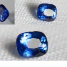 GIA vivid Royal Blue Sapphire, GIA Premium handcrafted rectangular cushion cut Sri Lanka