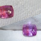 IGL Colorchange Vivid Pink/Violet Sapphire, unheated premium handcrafted without table, premium rect