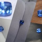  Vivid Blue premium Sapphire, handcrafted, GIA premium handcrafted square cushion tableless lustrous