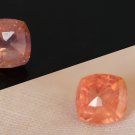CSL Padparadscha Sapphire Vivid Sunset,unheated,GIA premium handcrafted cushion with lustrous finish