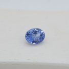 IGL Vivid Cornflower Blue premium handcut Sapphire premium handcrafted oval cut freehand checkerboar