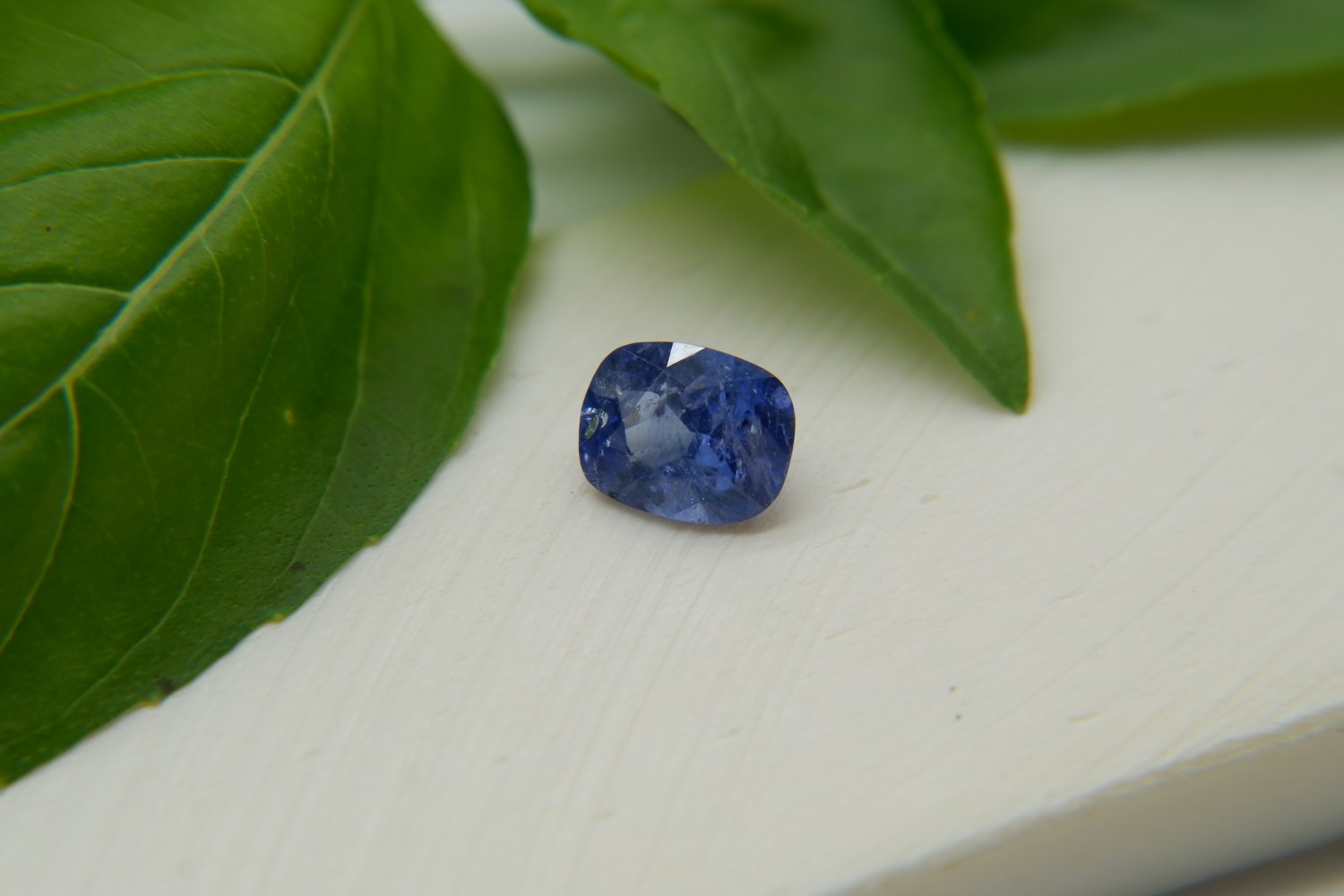  Cornflower Blue Sapphire, dsigner cut premium handcrafted rectangular cut with lustrous finish, rec