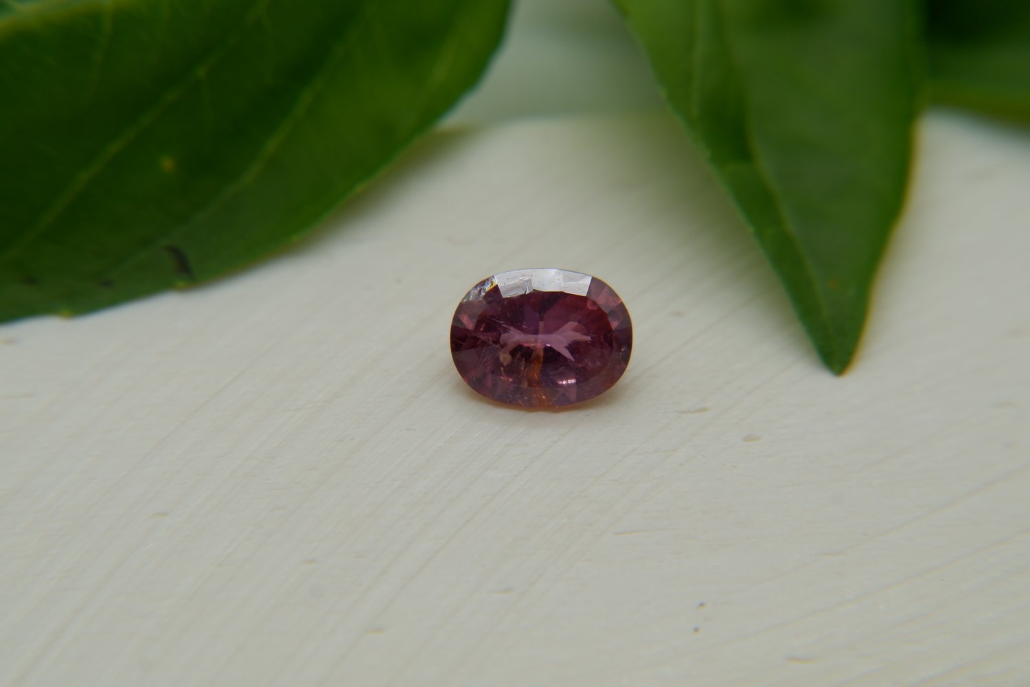  pinkish-Orange Sapphire, handcrafted cut premium handcrafted oval cut Sri Lanka