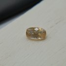  Pastel yellowish-White Sapphire, design cut premium handcrafted rectangular cut with lustrous finis