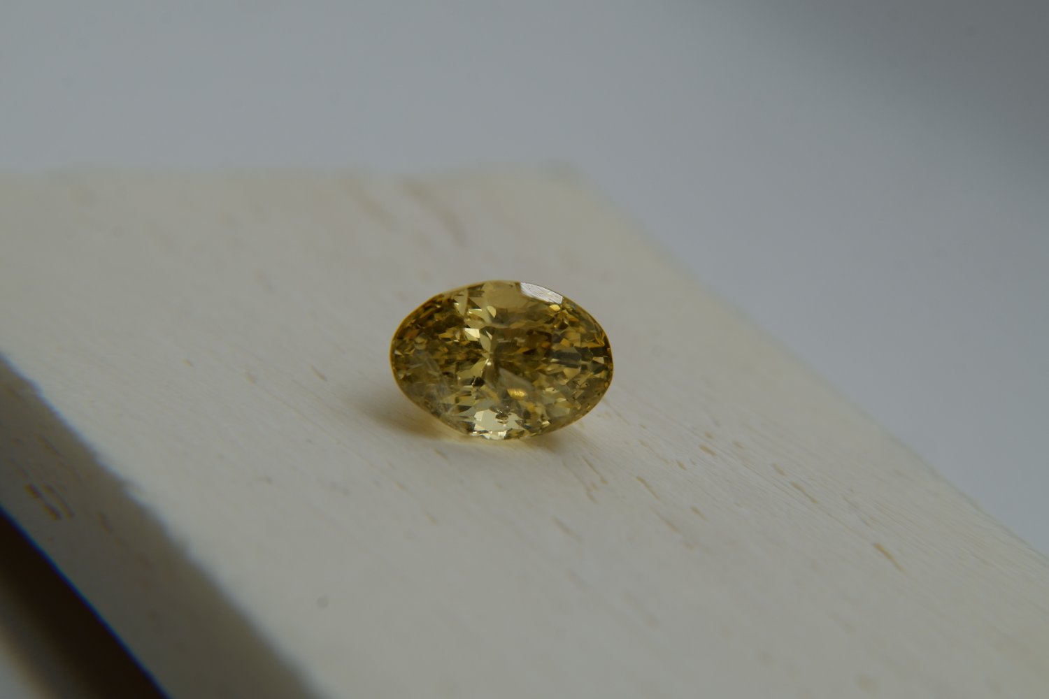 AGL PREMIUM: Vivid Neon Lemon Yellow Sapphire premium handcrafted designer cut, brilliance oval cut 