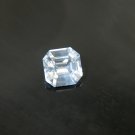 AGL PREMIUM DIAMOND-LIKE: Vivid Crisp White Sapphire, GIA premium handcrafted designer cut, brillian