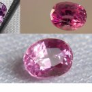 Genuine Vivid Pink Sapphire - Oval - 0.56 ct - GIA certified