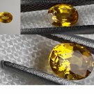 Vivid Yellow Sapphire - Oval - 0.41 ct - GIA certified
