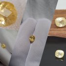 Yellow/Gold Metallic Sapphire - Rectangular - 1.90 ct - COR certified