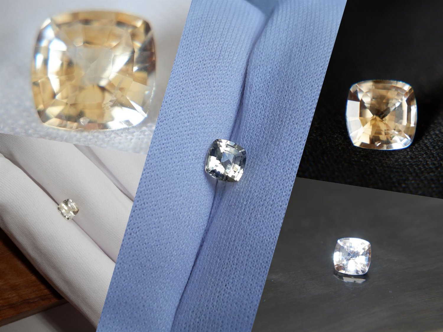 Vivid Pastel Yellow Handcrafted Sapphire - Cushion - 1.15 ct - COR certified